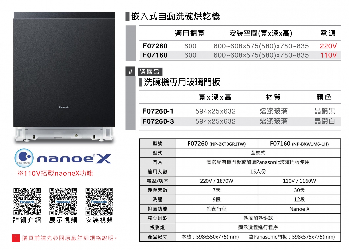 嵌入式自動洗碗烘乾機